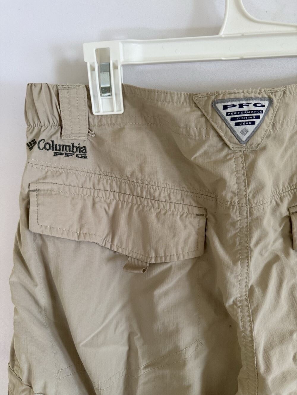 Columbia PFG Omni-Shade Convertible Zip Off Pants Khaki Men’s 34x34 A108